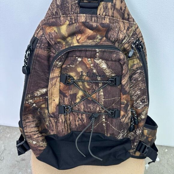 L.L Bean Mossy Oak Break Up Turkey Soft Shell Camo Hunting Backpack - Picture 4 of 10